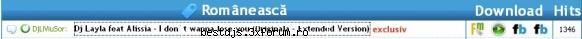 nu se vede acolo clic aici    :d dj layla feat alissia - i don`t wanna lose you (extended version)